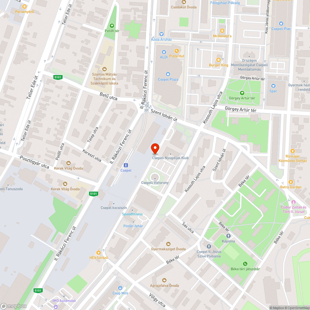 Fapótlás Baross utca bejelentés helye