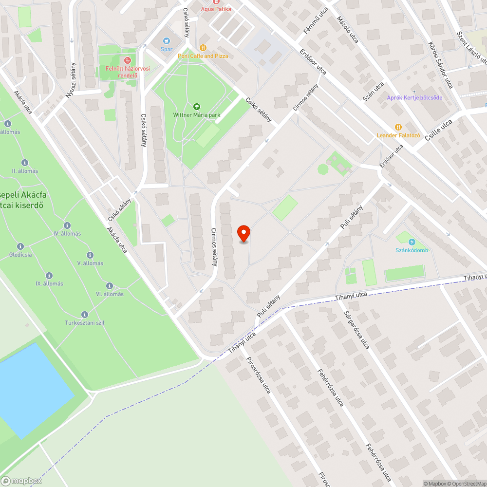 Hiányzó burkolat bejelentés helye