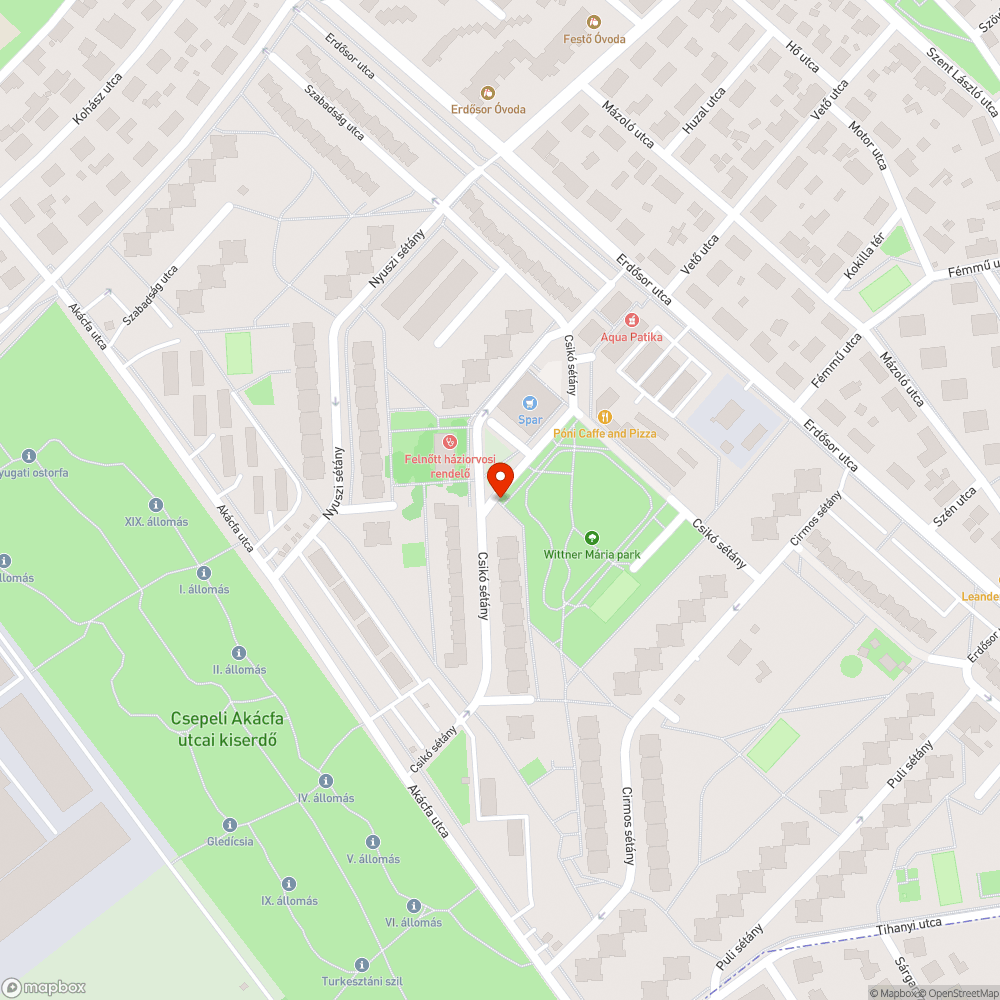 Betontömbök bejelentés helye