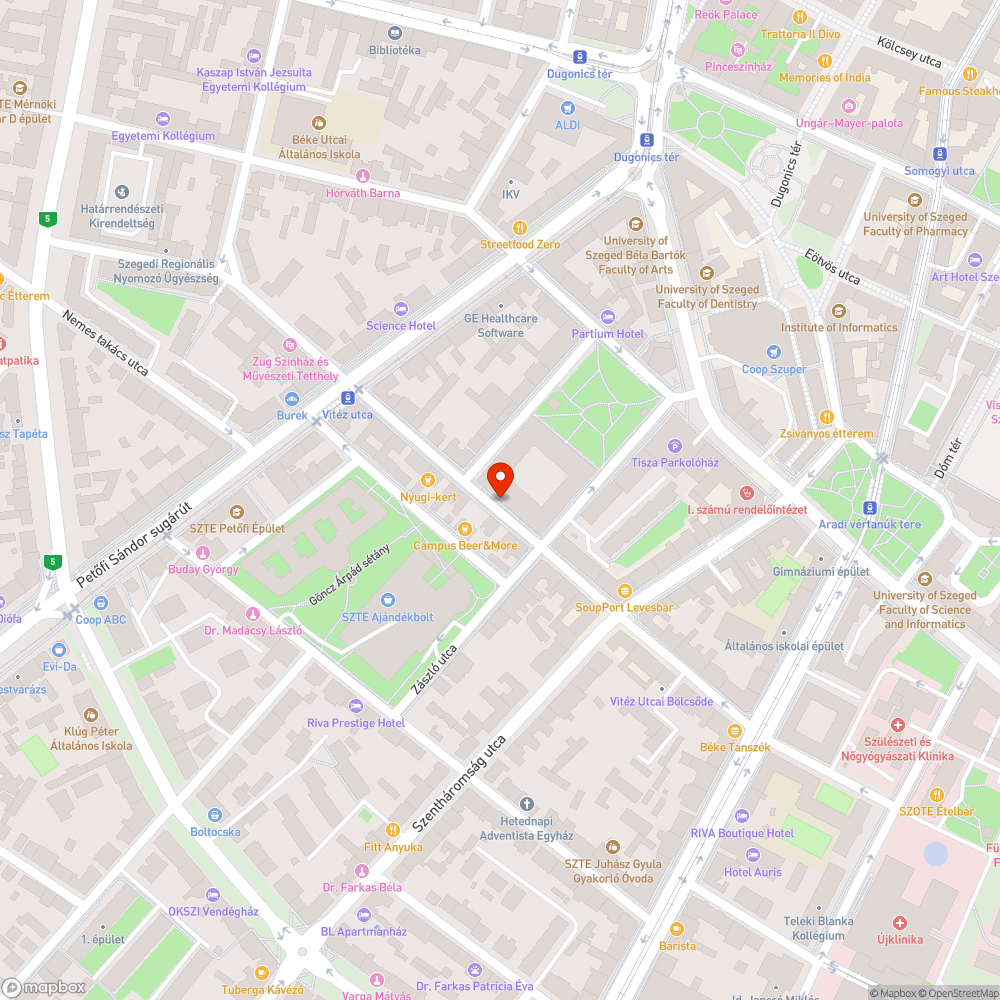 Sérült egyetemi tájékoztatók bejelentés helye