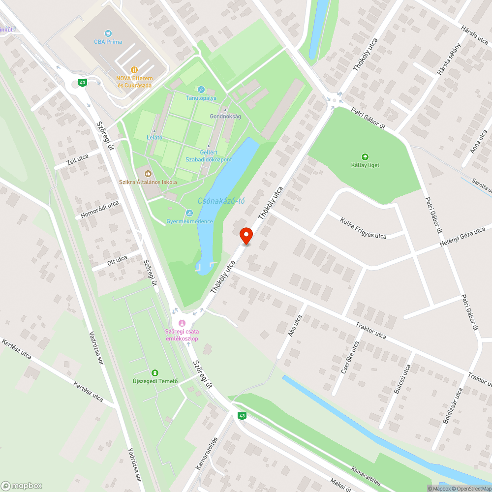 Hiányzó megállótábla - Traktor utca bejelentés helye