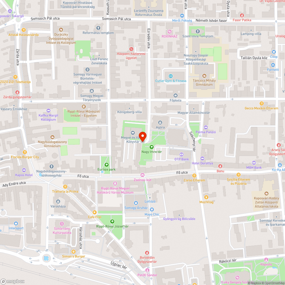 Teljesen lekopott belvárosi utcatábla bejelentés helye