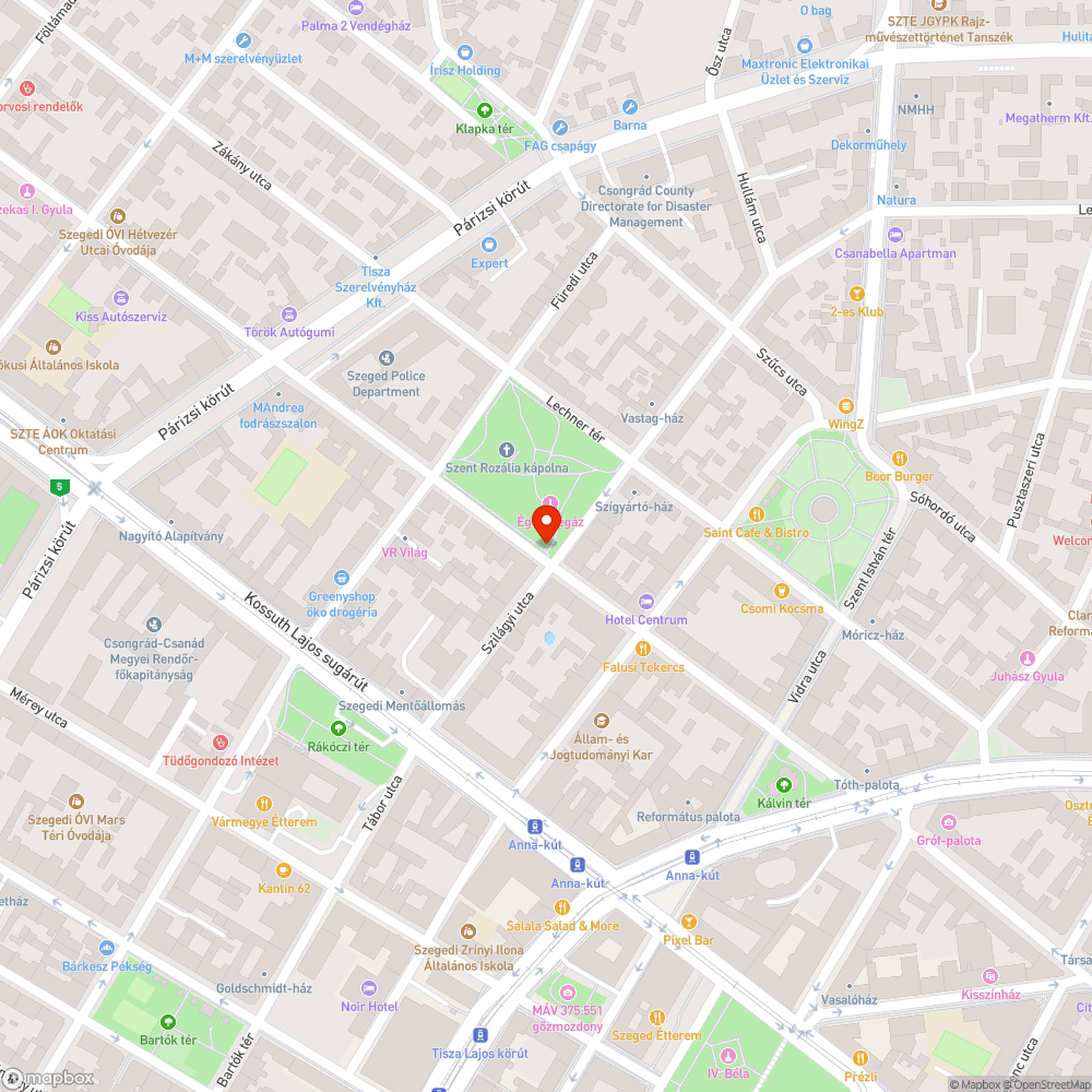 Beton táblacsonk a Lechner téren bejelentés helye