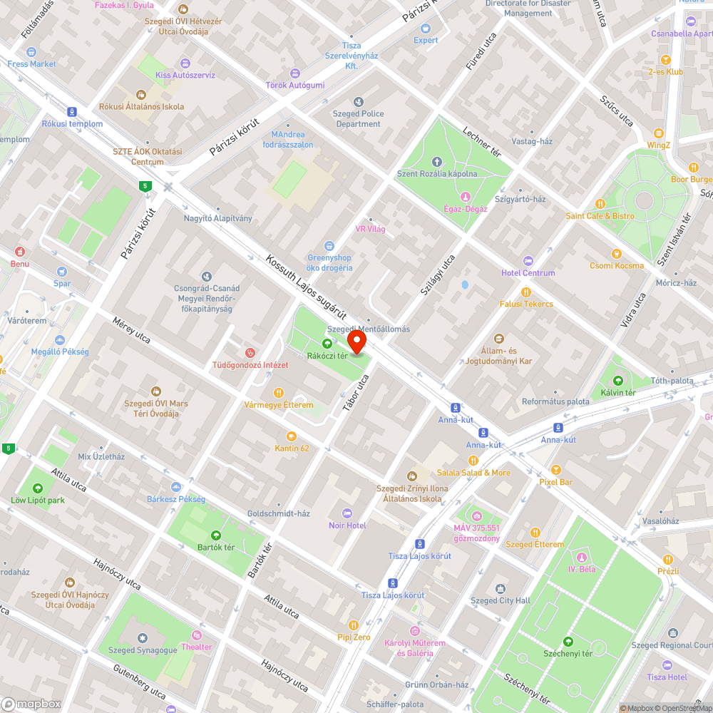 Kimozdult kőlap és elmozdított kőbabák - Rákóczi tér bejelentés helye