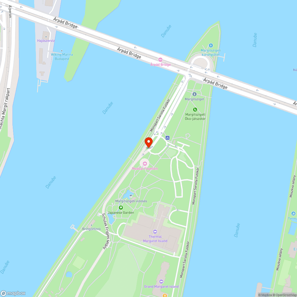 Elsőbbségadás a Margitszigeten 2. bejelentés helye