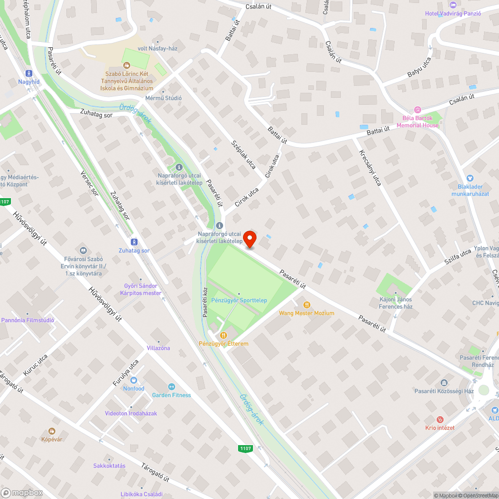 Kátyúk bejelentés helye