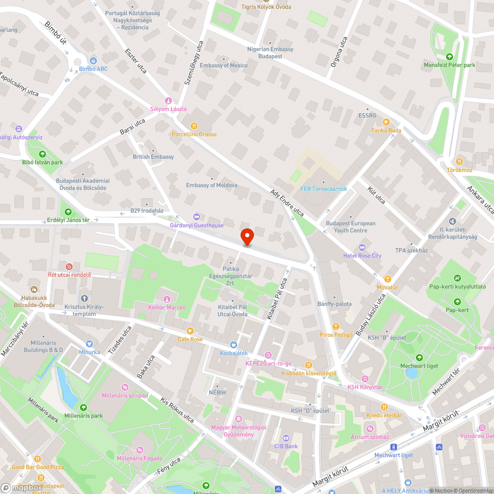 Koszos járda bejelentés helye