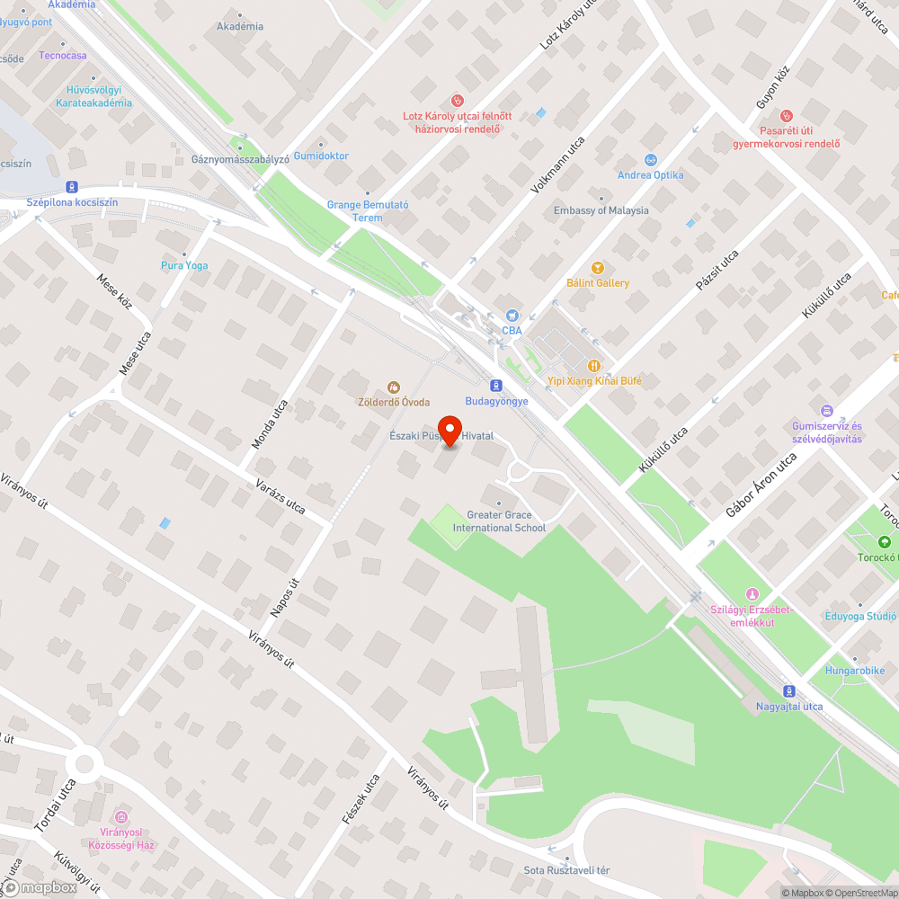 Szemetes zöldterület bejelentés helye