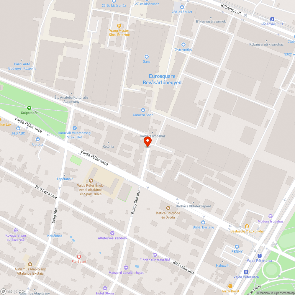 Elhagyott autó bejelentés helye