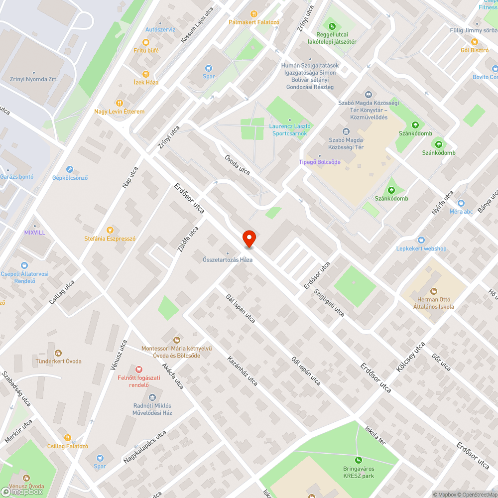 Nagy kátyú, mély úthiba bejelentés helye