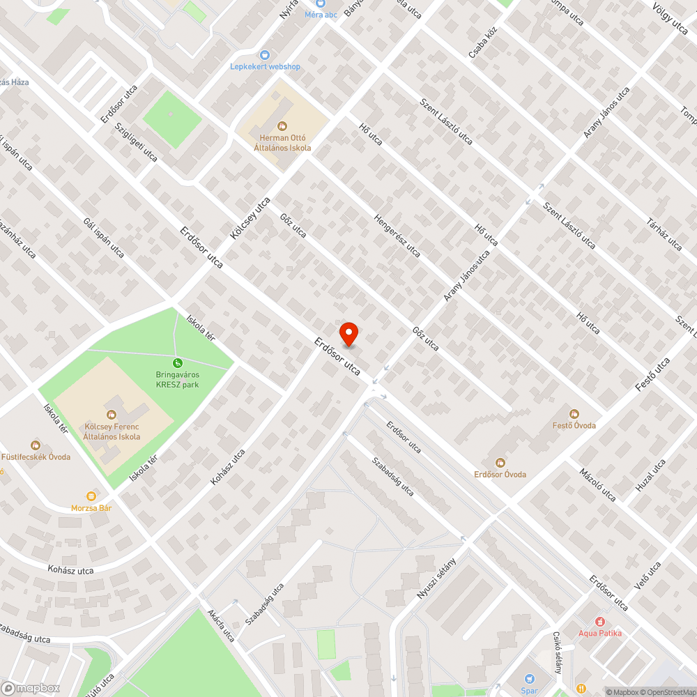 Rossz minőségű, repedezett úttest bejelentés helye