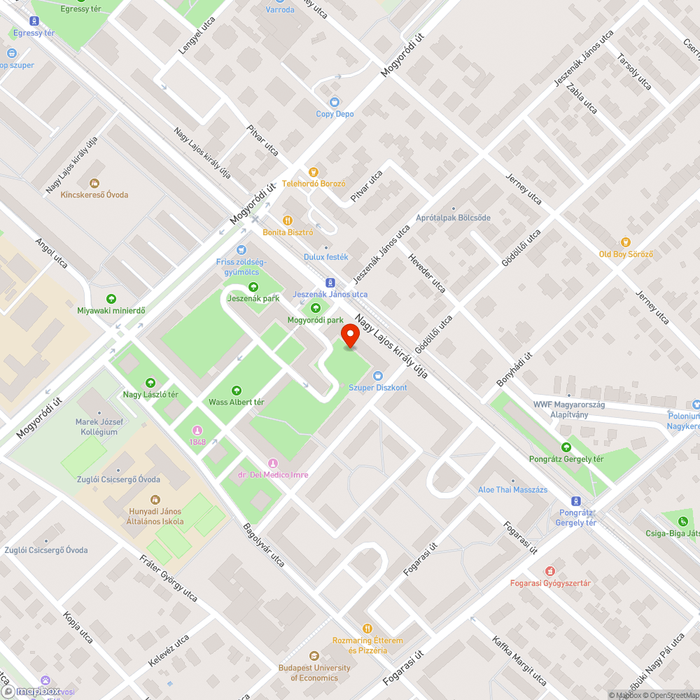 Csatornabeszakadás bejelentés helye