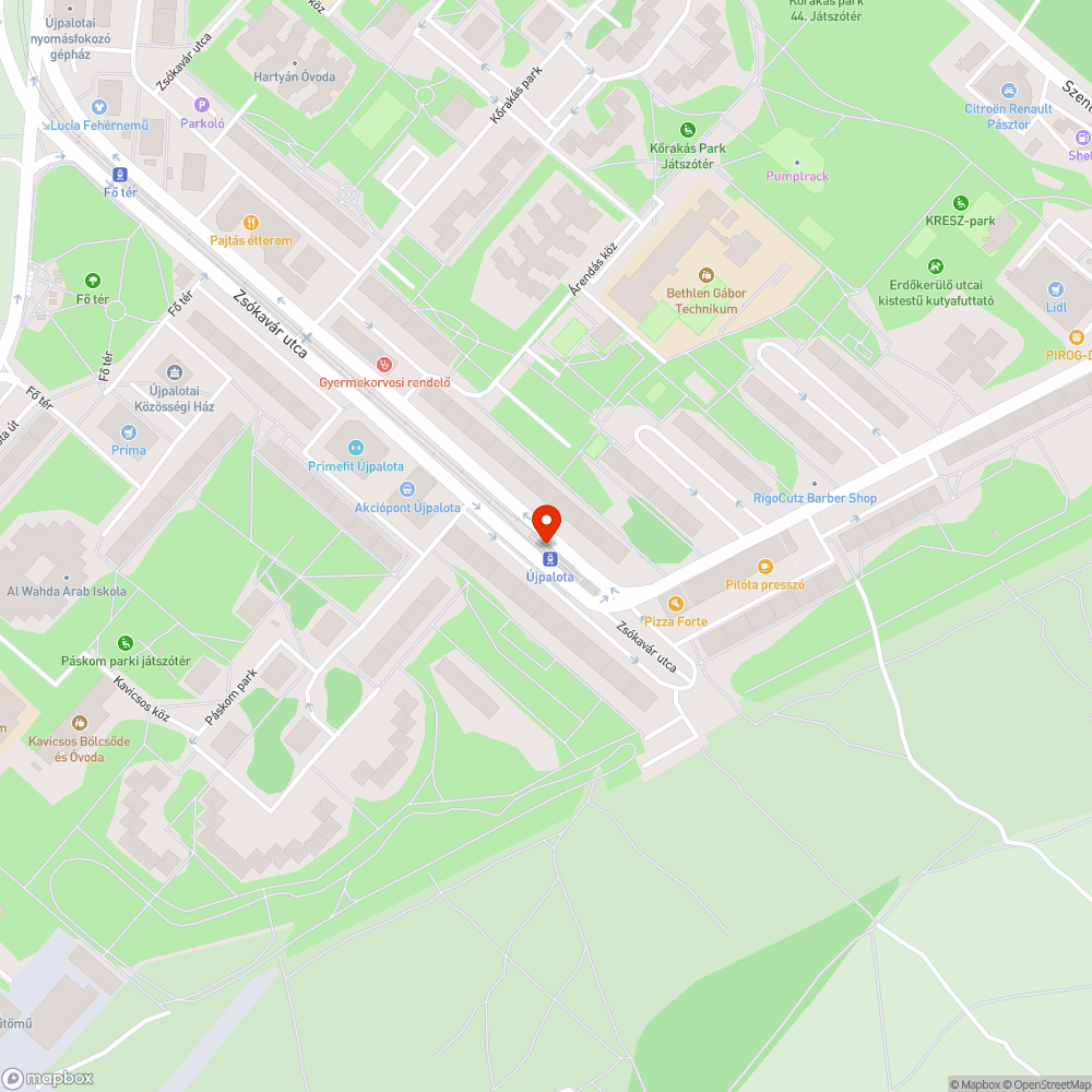 Hiányzó pad a végállomáson bejelentés helye