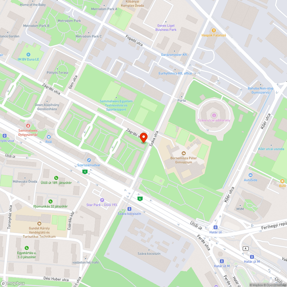 Otthagyott autó bejelentés helye