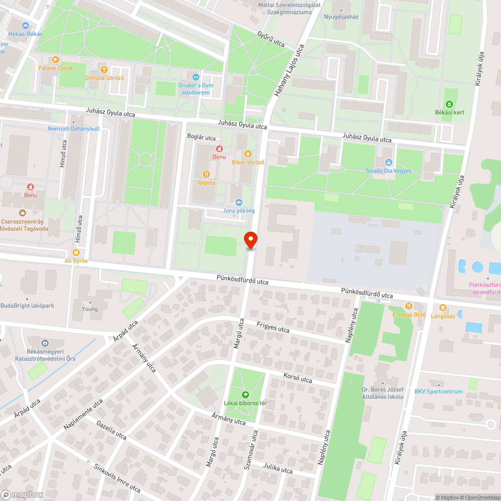 Használhatatlan parkoló bejelentés helye