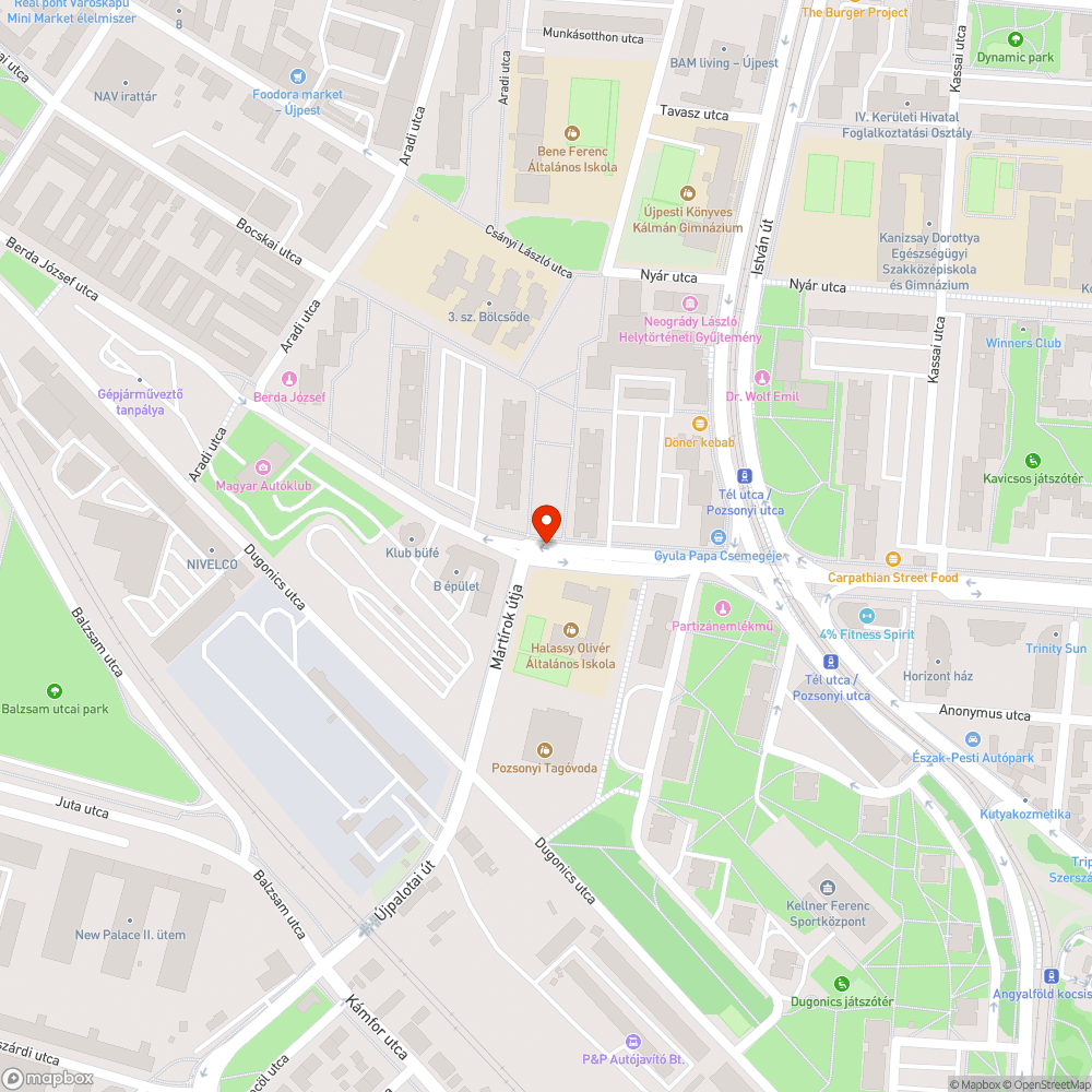 Pofátlan autósok átmennek a zebrán bejelentés helye