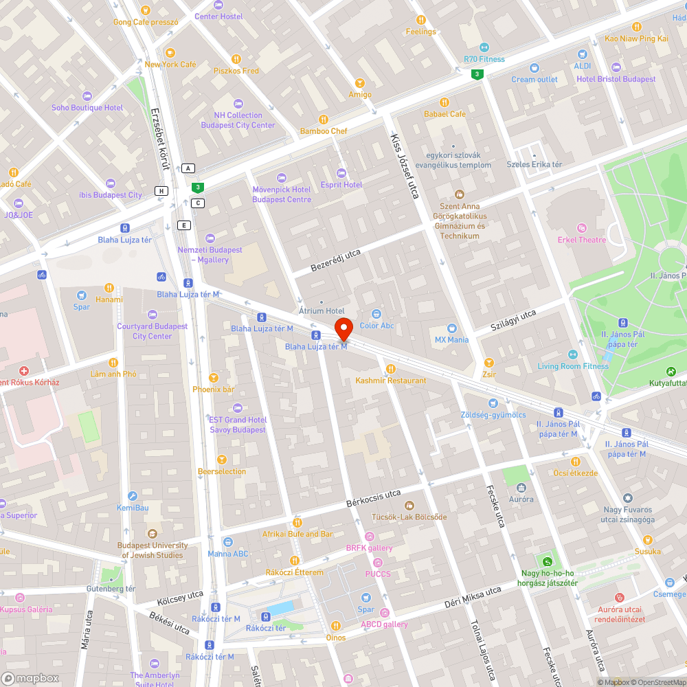 Villamos zavarása, megállni tilos bejelentés helye