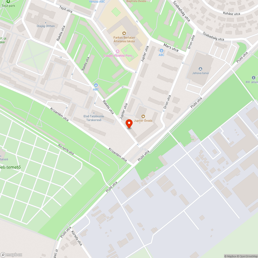 Kátyú az útkereszteződésben bejelentés helye