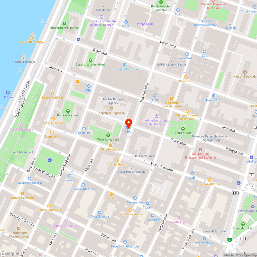 Széttört virágládák a járdán bejelentés helye