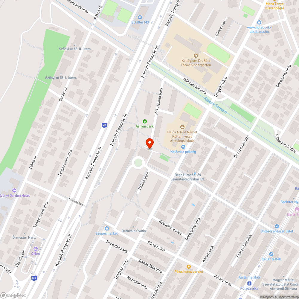 Kiálló kő bejelentés helye