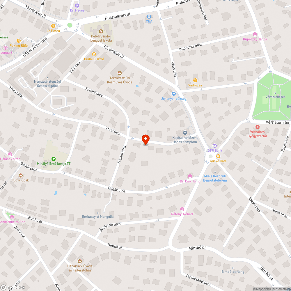 Kátyú sorozat a Tövis utcában bejelentés helye