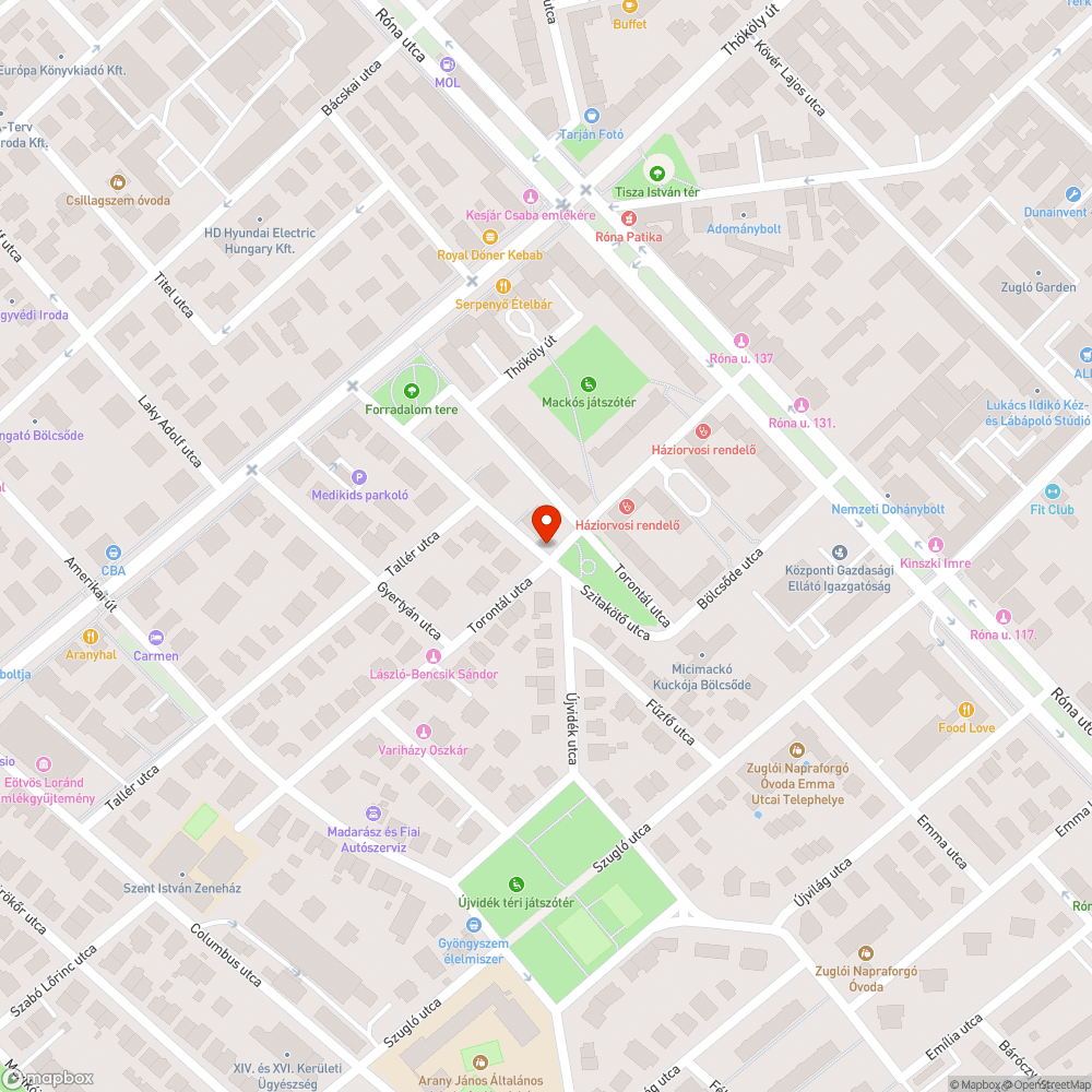 Zuglónak ezen részén festik a parkolóhelyeket bejelentés helye