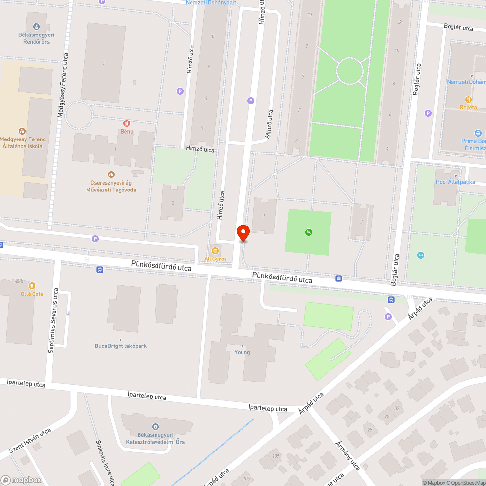 Kiégett lámpa bejelentés helye