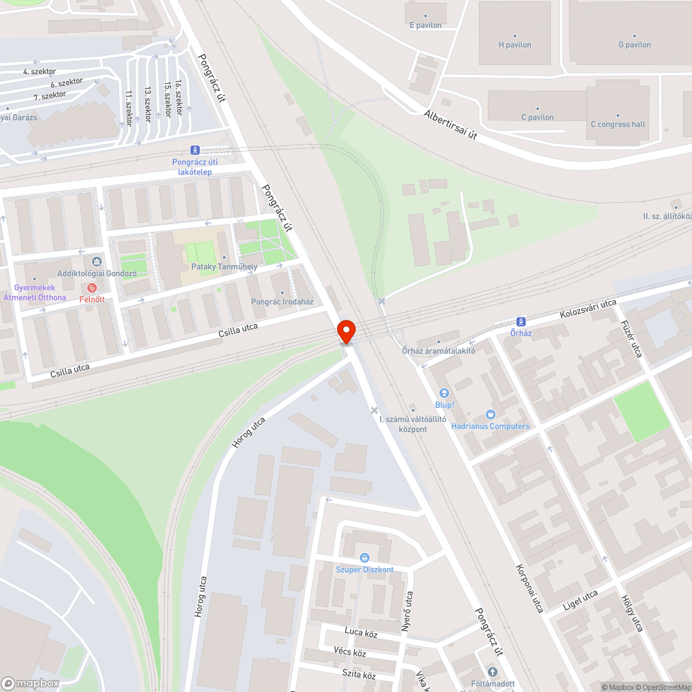 Hiányzó fényterelő bejelentés helye