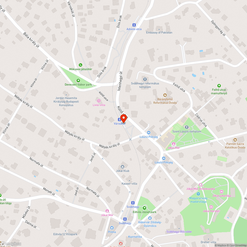 Graffitis megálló bejelentés helye