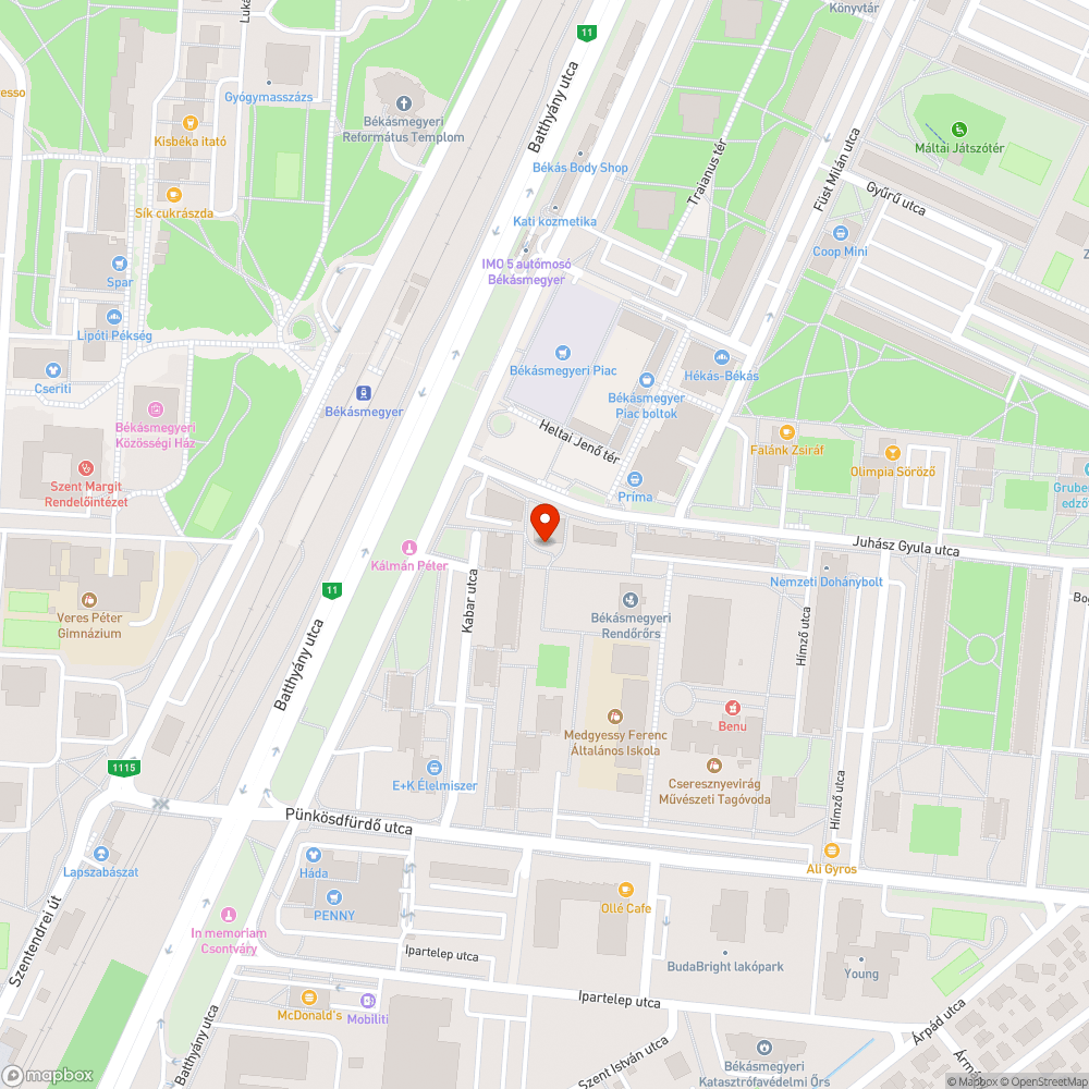 Kopott pad bejelentés helye