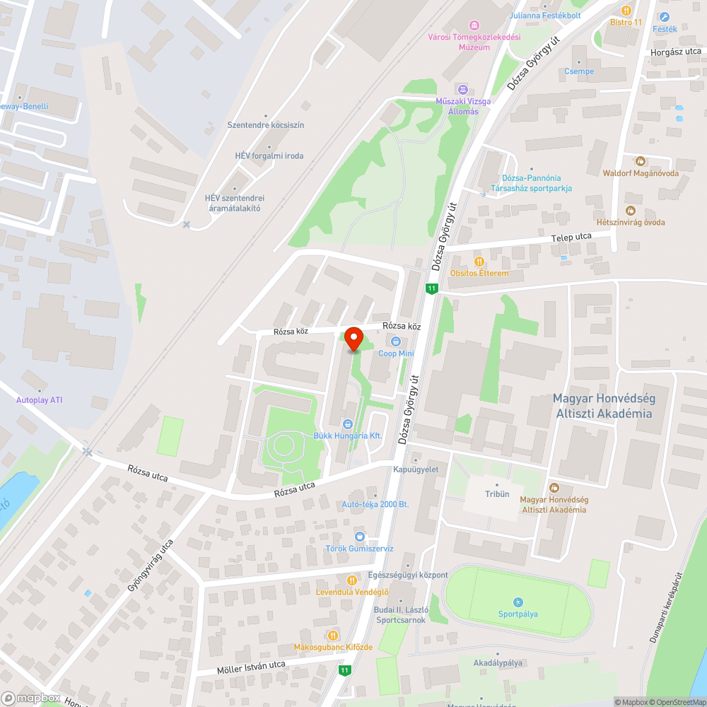 Szelektív gyűjtő megtelt bejelentés helye