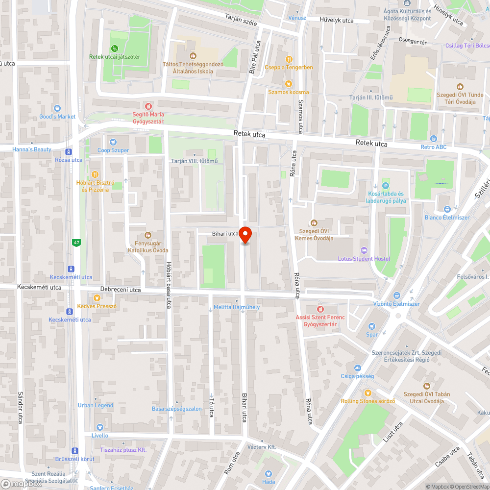 Eldugult víznyelő - Bihari utca 25/a. bejelentés helye