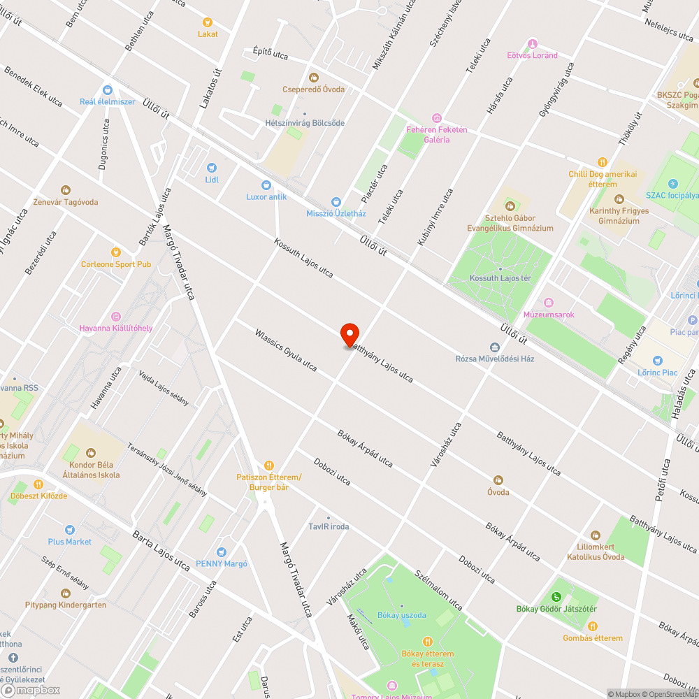 Kidőlt poller bejelentés helye