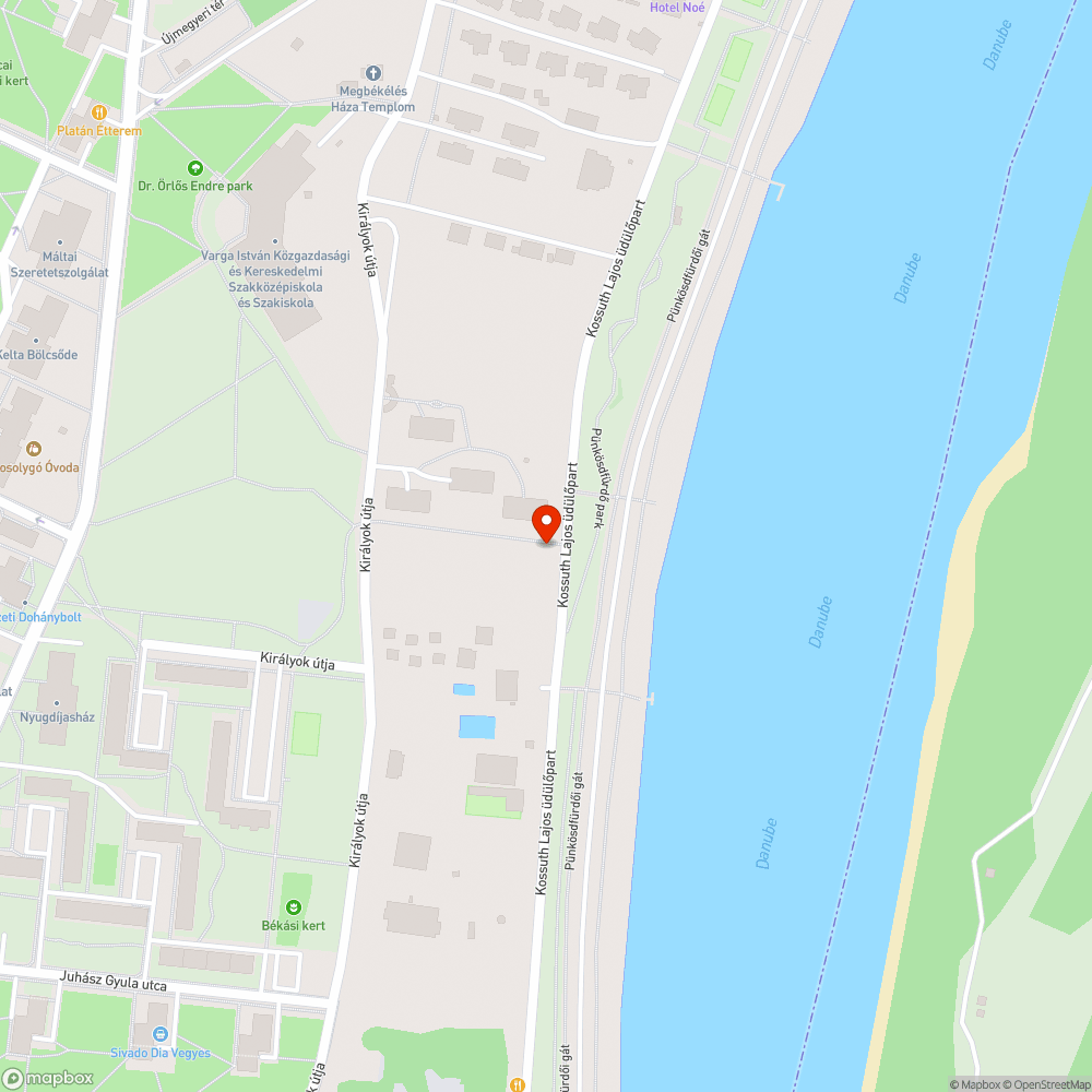 Botlásveszélyes bejelentés helye