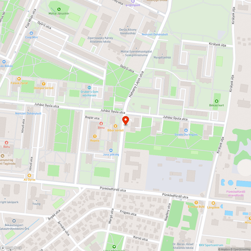 Rossz állapotú járda bejelentés helye