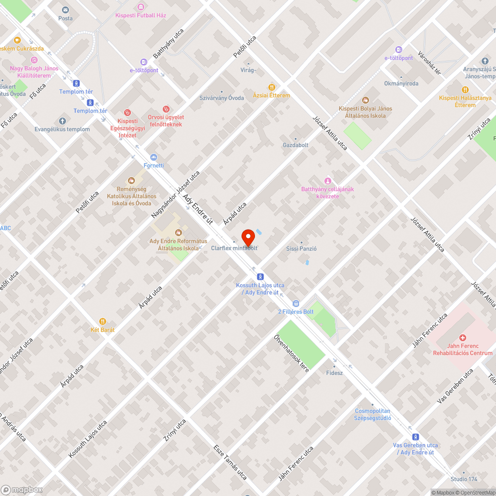 Elhagyott személyautó bejelentés helye