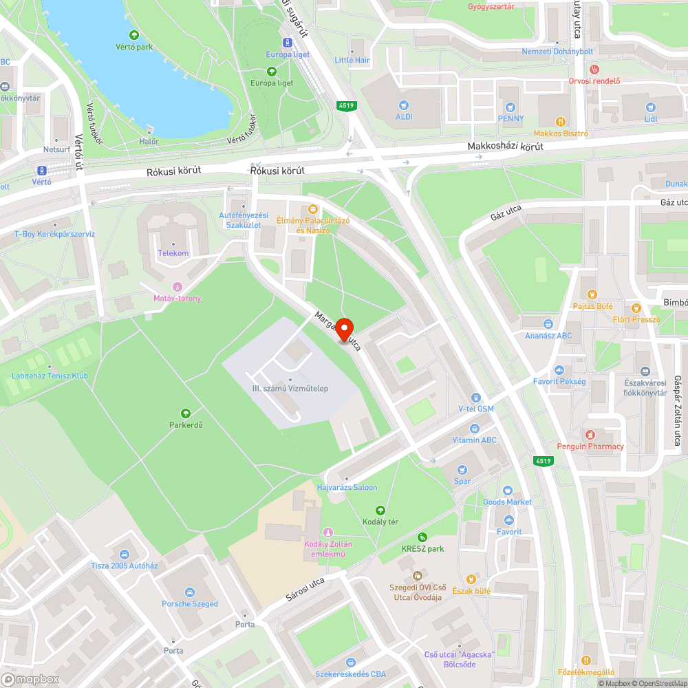 Beton hulladék a zöldsávban - Margaréta utca 16. bejelentés helye