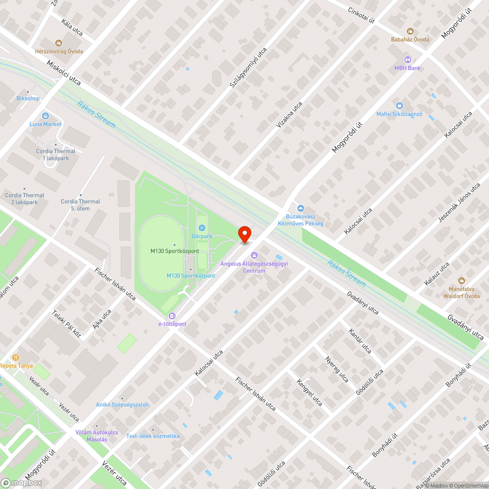 Elhagyott autó bejelentés helye