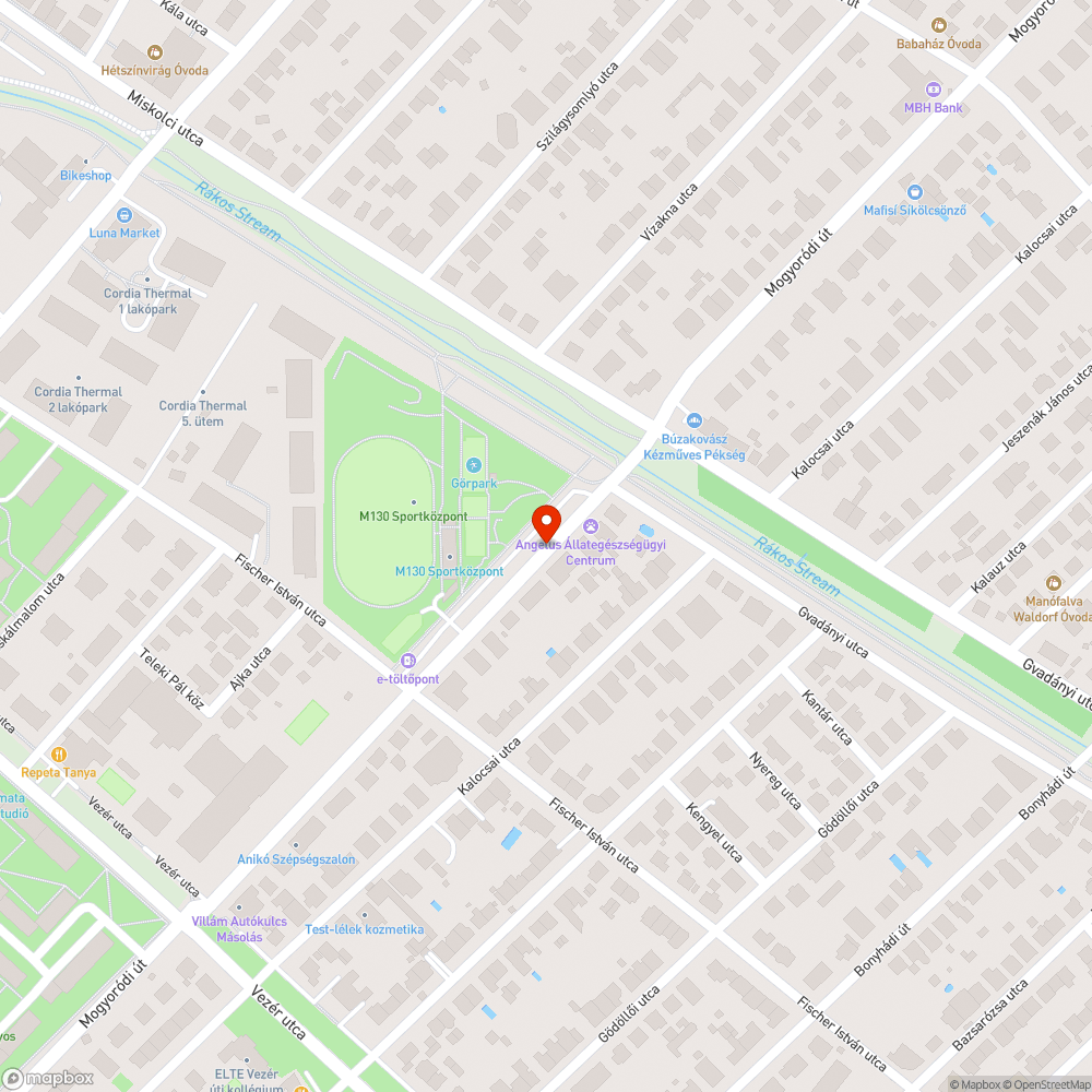 Elhagyott autó bejelentés helye