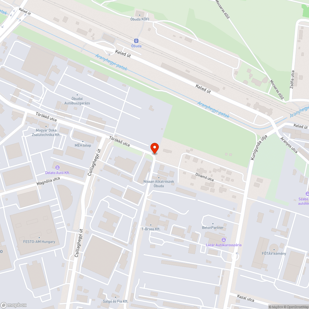 Roncsautók a Törökkő utcában bejelentés helye