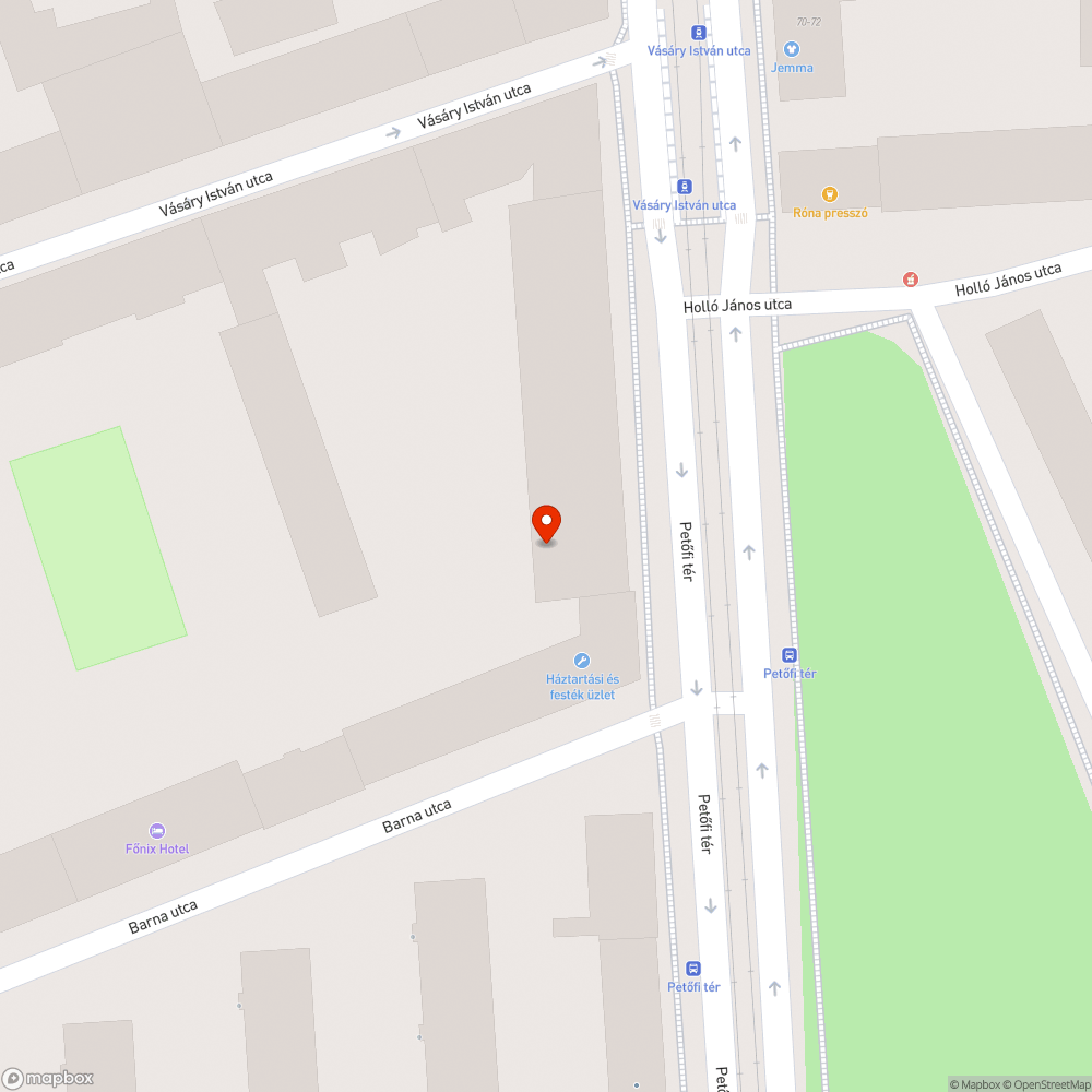 Nem működő utcai lámpa. bejelentés helye