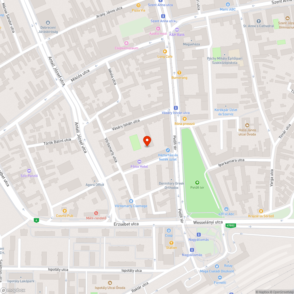 elromlott utcai lámpa bejelentés helye