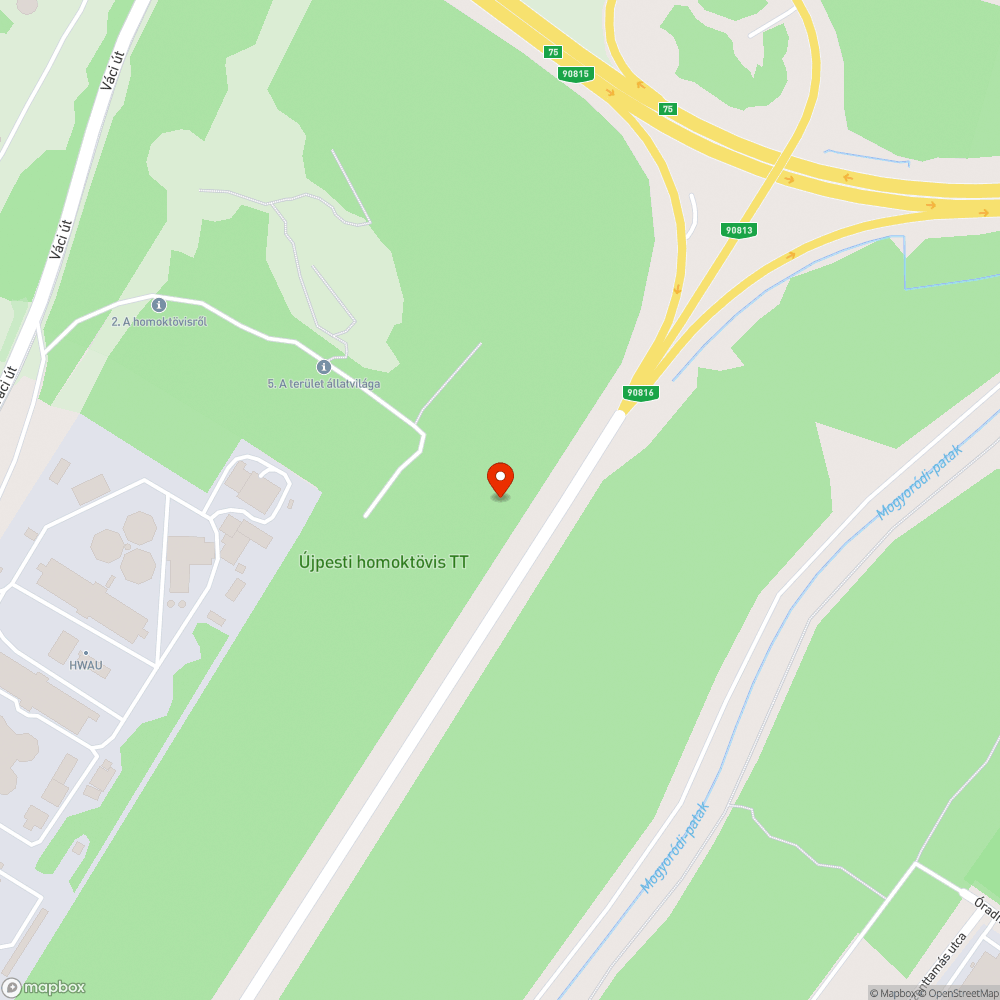 Óriásplakát papírok a természetvédelmi területen bejelentés helye