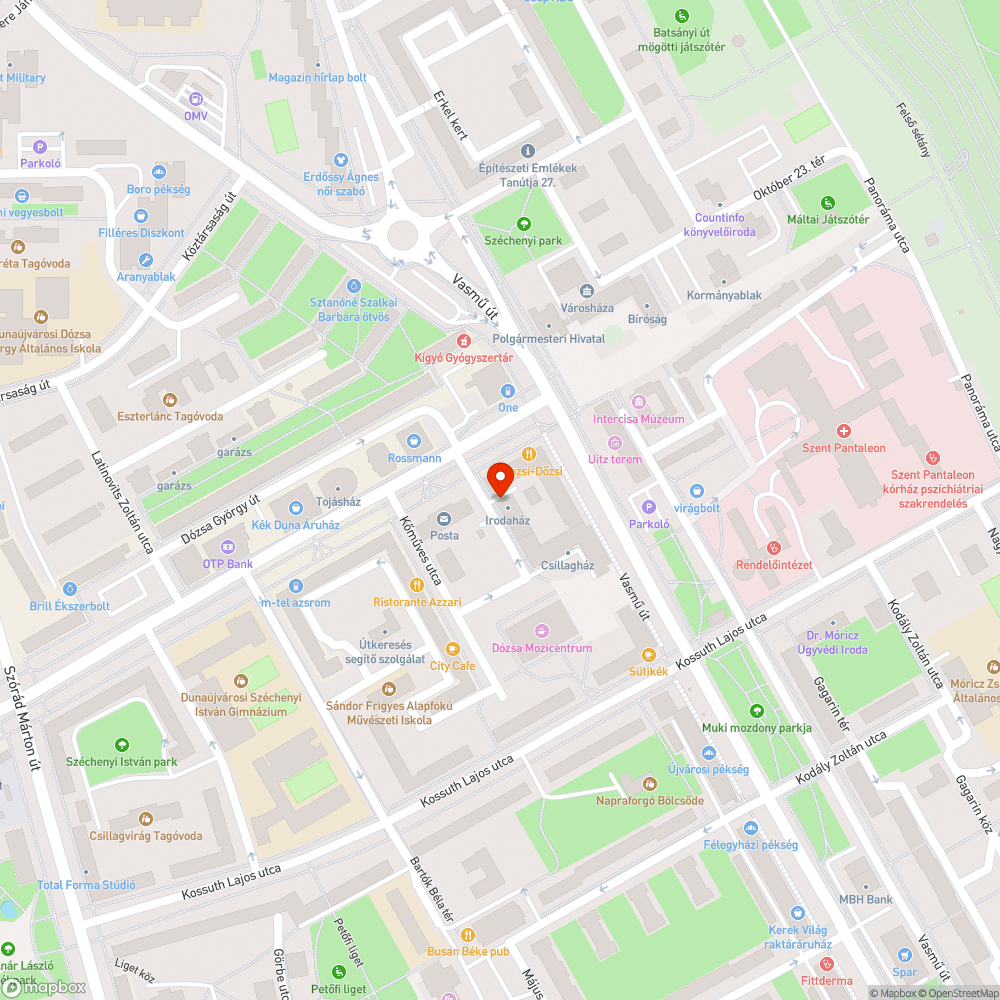 kitörött tartó bejelentés helye