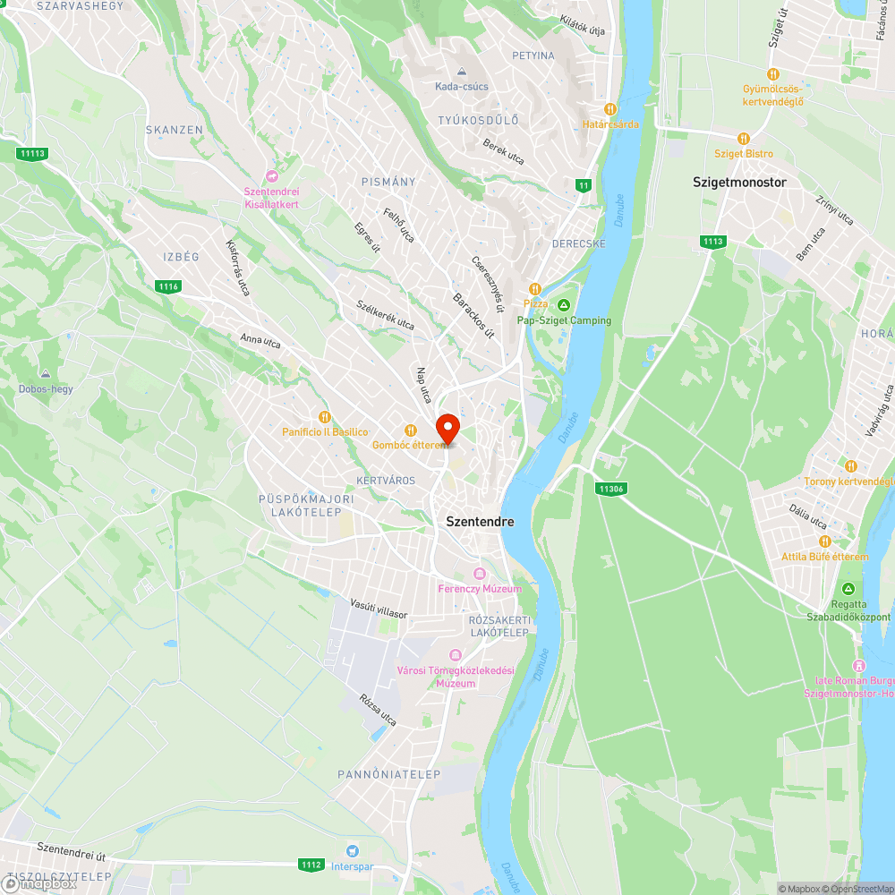 Közvilágitási hiba a 11. főút mentén (I.) bejelentés helye