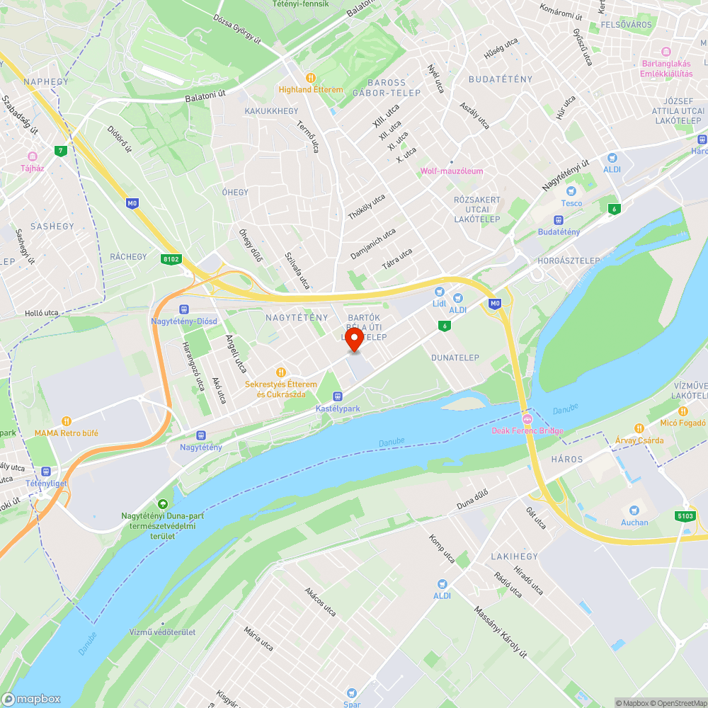 Buszmegálló burkolata bejelentés helye