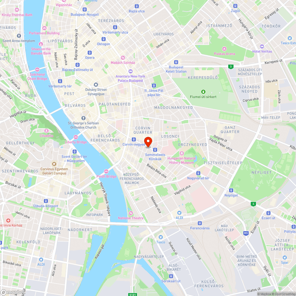 Rosszul lerakott víznyelőrács bejelentés helye