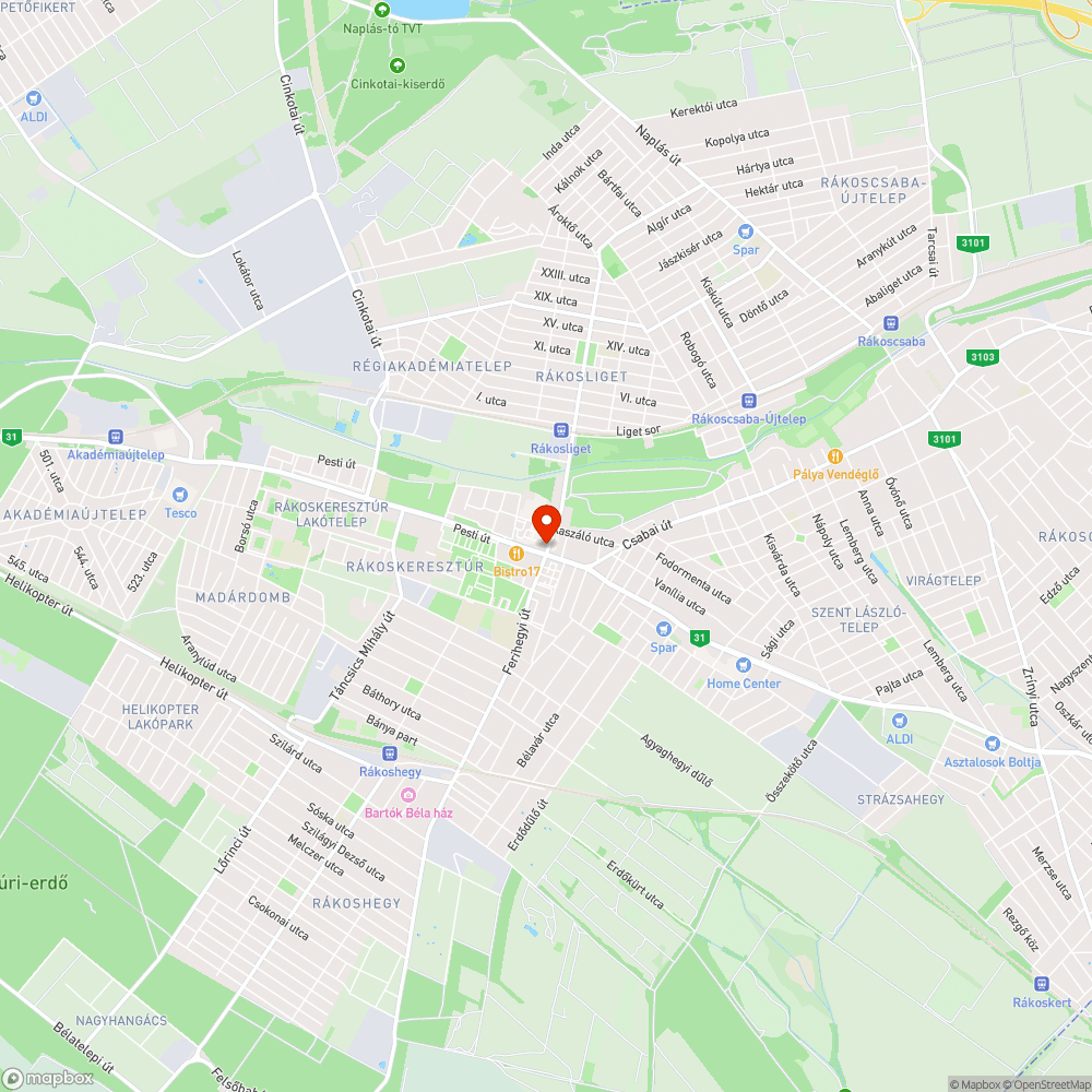 Inkonzisztens aknafedő bejelentés helye