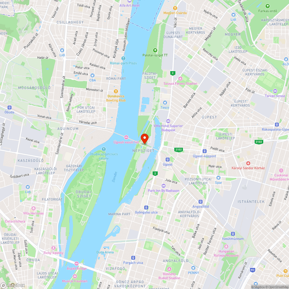 Népszigeti járda és kerékpárút 2015 12 06 bejelentés helye