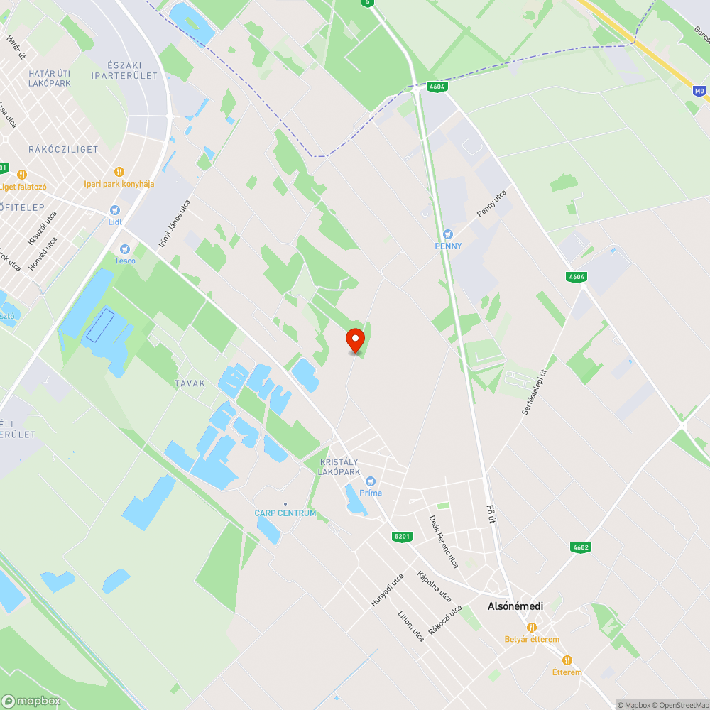 Határban levő kis erdő mint hulladéklerakó bejelentés helye